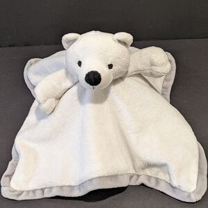 Dans Un Jardin white polar bear security blanket lovey